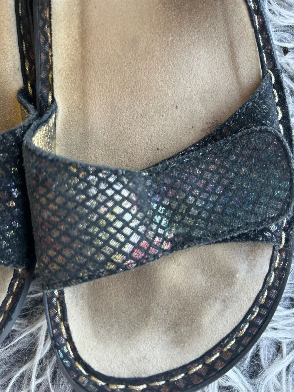 Alegria Leather Sandals with Adj. Straps Verona GEMBOREE 38 US 8 8.5.  Light wea